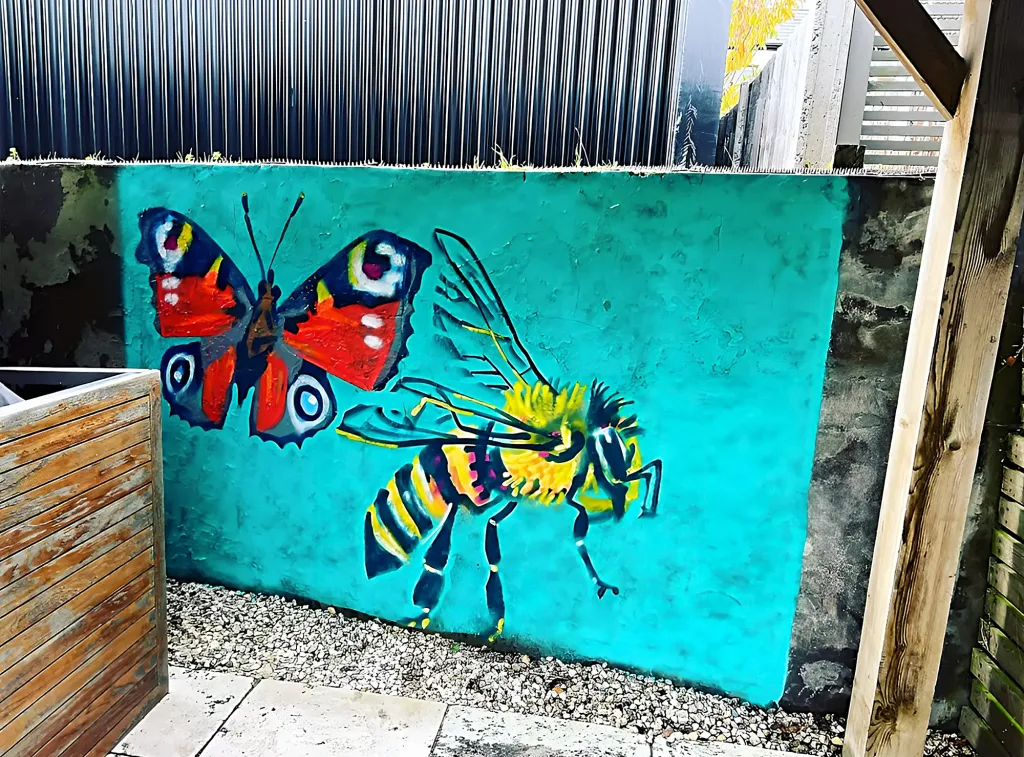 Butterfly and Wasp
